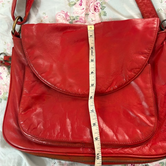 Latico Red Leather Crossbody Bag - Picture 4 of 16